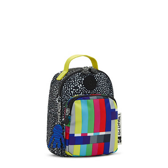 Kipling Alber MTV 3-in-1 Convertible Mini Bag Backpacks MTV Static | CA 1538ZU